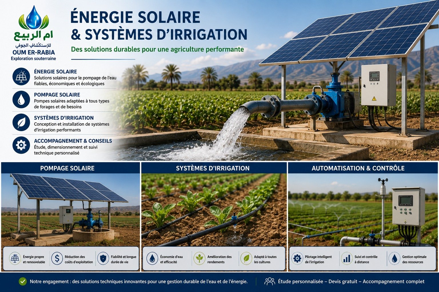 Énergie solaire et irrigation